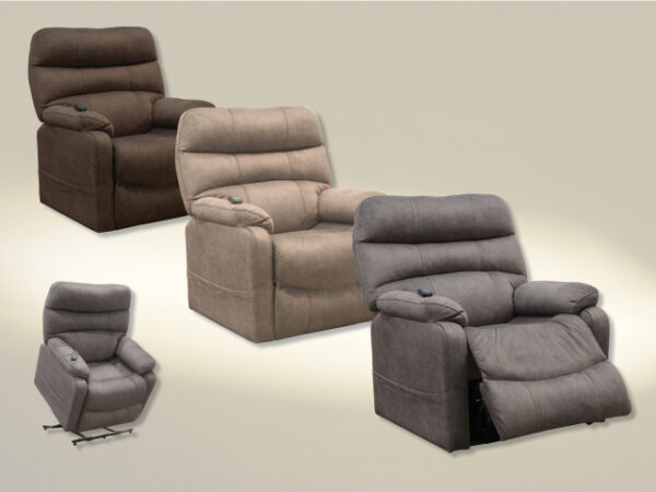 Lift Chair in your choice of color Chocolate, Tan, and Gray