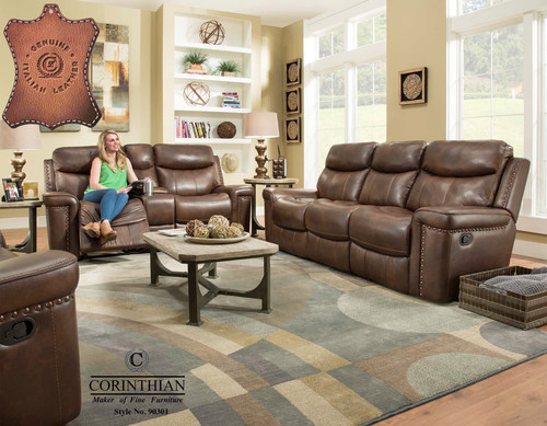 Genuine Leather Sofa And Loveseat