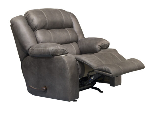 Big Man rocker recliner in Steel  (cupholders)