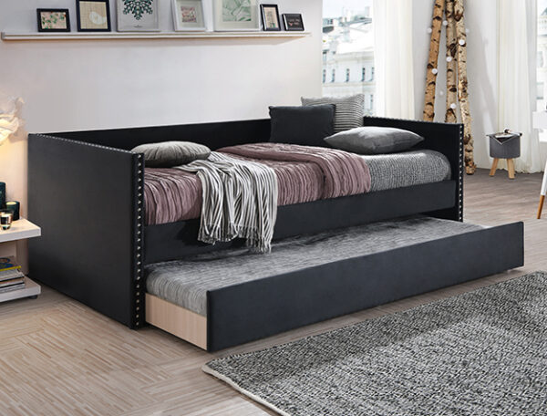 Sadie Black Velvet Daybed