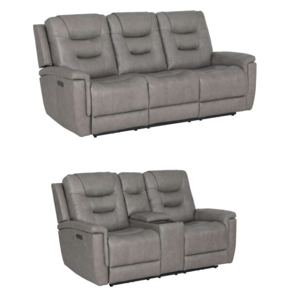 Leather Sofa and Loveseat